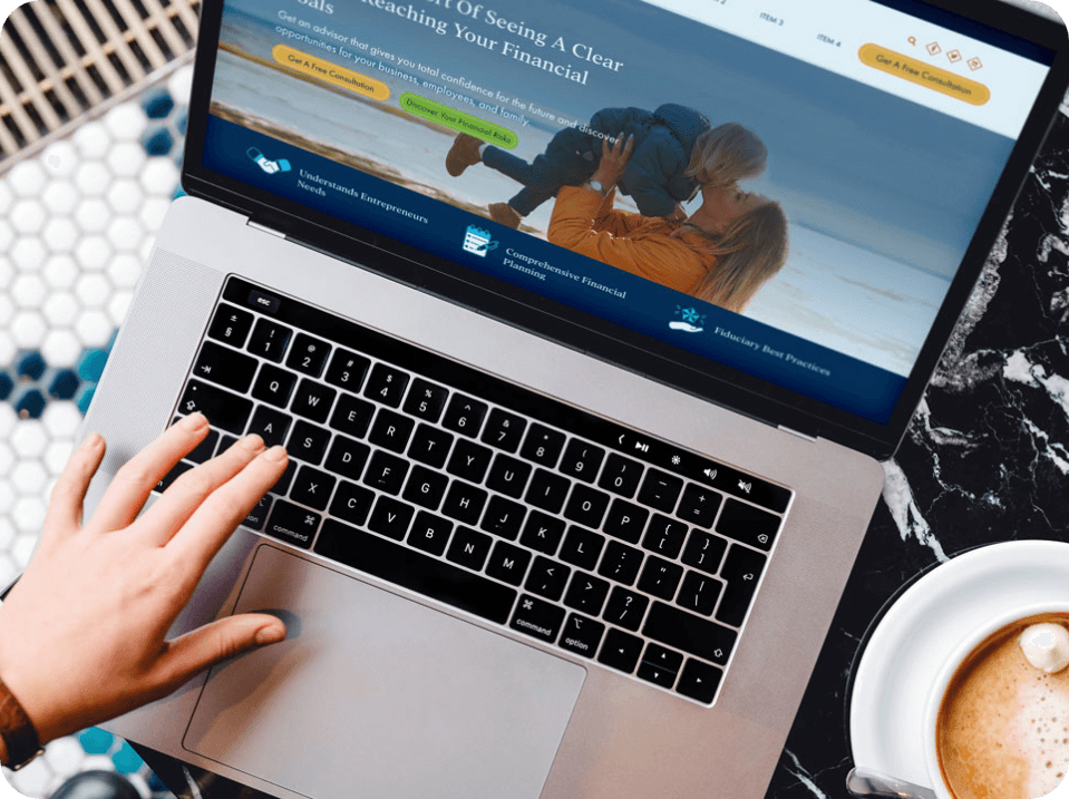 McCulley-Website mockup